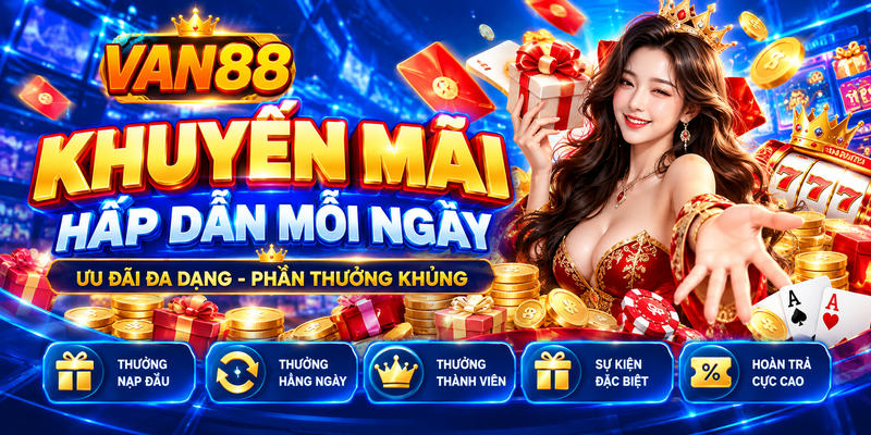 tổng hợp khuyến mãi hấp dẫn nhất tại van88