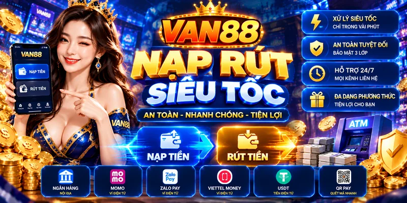 tốc độ nạp rút van88 siêu tốc