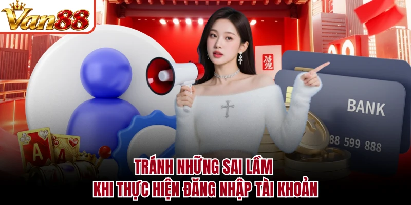 Tránh những sai lầm khi thực hiện đăng nhập tài khoản